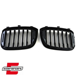 Prednja maska M-Performance dizajn (piano crna) / BMW X3 G01 (11.2017-07.2021) X4 G02 (02.2018-07.2021), GCP-080121