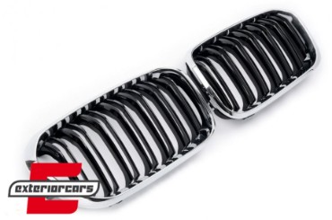 Prednja maska M1 look (crna/chrome) / BMW serije 1 F20 F21 LCI (2015-2018), GCP-012004