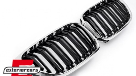 Prednja maska M2 look (chrome/crna) / BMW serije 2 F22 F23 M2 F87 (2013-2021), GCP-022204