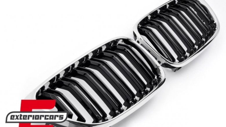 Prednja maska M2 look (chrome/crna) / BMW serije 2 F22 F23 M2 F87 (2013-2021), GCP-022204