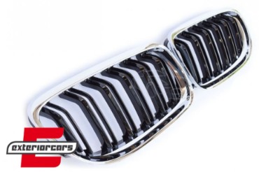 Prednja maska M3 look (chrome/crna) / BMW serije 3 E90 E91 LCI (2008-2011), GCP-039004