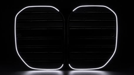 Prednja maska M4 dizajn + LED (piano crna) / BMW serije 4 G22 G23 (2020-2027), FGBMG22LD