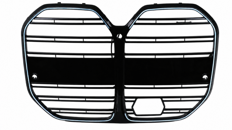 Prednja maska M4 dizajn + LED (piano crna) / BMW serije 4 G26 Gran Coupe (2021-2026), FGBMG26LD