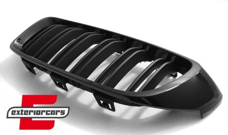 Prednja maska M4 look (piano crna/mat crna) / BMW serije 4 F32 F33 F36 F82 M4 F80 M3 (2013-03.2019), GRBM89