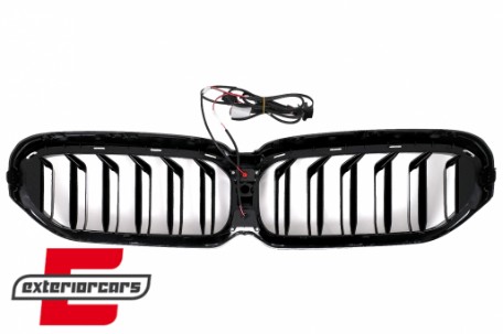 Prednja maska M5 dizajn sa LED (piano crna) / BMW serije 5 G30 G31 LCI (07.2020-2023), FGBMG30LCILD