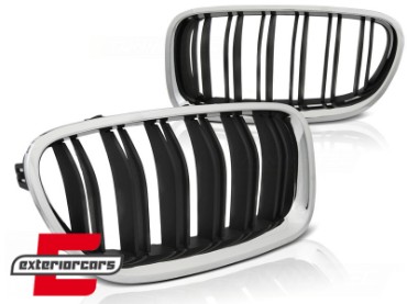Prednja maska M5 look (chrome/mat crna) / BMW serije 5 F10 F11 (2010-2017), GRBM88