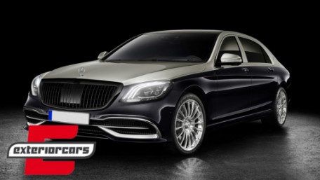 Prednja maska Maybach dizajn (piano crna) / Mercedes S-klasa W222 X222 (2014-2020), FGMBW222MBHB
