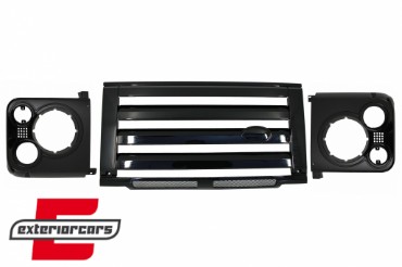 Prednja maska & poklopci svjetla (piano crna) / Land Rover Defender L316 (1990-2016), FGLRDFB