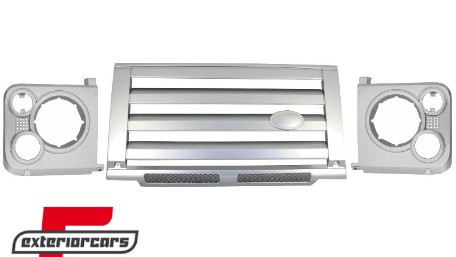 Prednja maska & poklopci svjetla SVX dizajn (srebrna), FGLRDFS