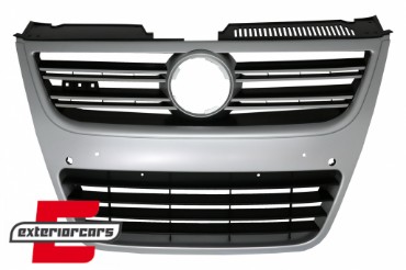 Prednja maska R36 dizajn (srebrni aluminij) / VW Passat 3C (2007-2010), FGVWP3CR36S