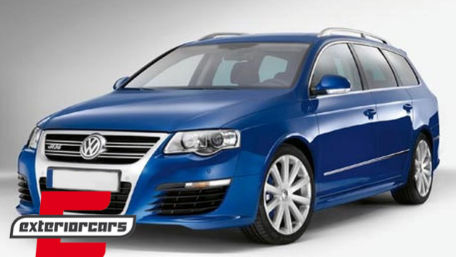 Prednja maska R36 dizajn (srebrni aluminij) / VW Passat 3C (2007-2010), FGVWP3CR36S