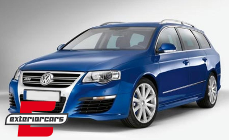 Prednja maska R36 dizajn (srebrni aluminij) / VW Passat 3C (2007-2010), FGVWP3CR36S