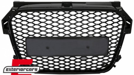 Prednja maska RS1 dizajn (piano crna) / Audi A1 8X (2010-2014), FGAUA18XRSB