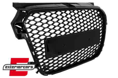 Prednja maska RS1 dizajn (piano crna) / Audi A1 8X (2010-2014), FGAUA18XRSB