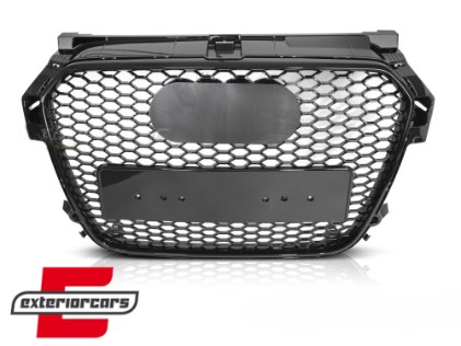 Prednja maska RS1 dizajn (piano crna) / Audi A1 8X (2010-2014), GRAU92