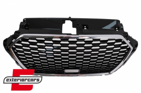 Prednja maska RS3 dizajn (chrome/crna) / AUDI A3 S3 8V Facelift (2017-2019), GRAU57