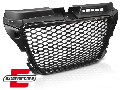 Prednja maska RS3 dizajn (PDC) (piano crna) / Audi A3 8P Facelift (2007-2012), GRAU91