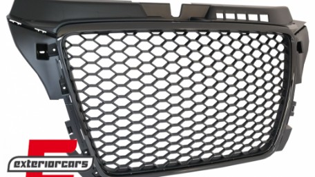 Prednja maska RS3 dizajn (piano crna) / Audi A3 8P Facelift (2007-2012), GRAU67