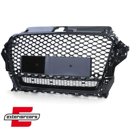Prednja maska RS3 dizajn (piano crna) / Audi A3 8V (2012-2016), 41289