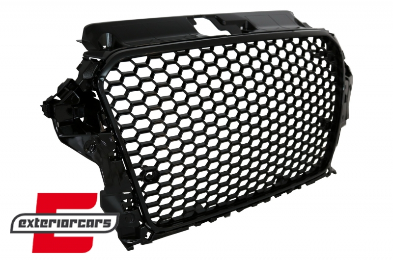 Prednja maska RS3 dizajn (piano crna) / Audi A3 8V (2012-2016), GRAU52