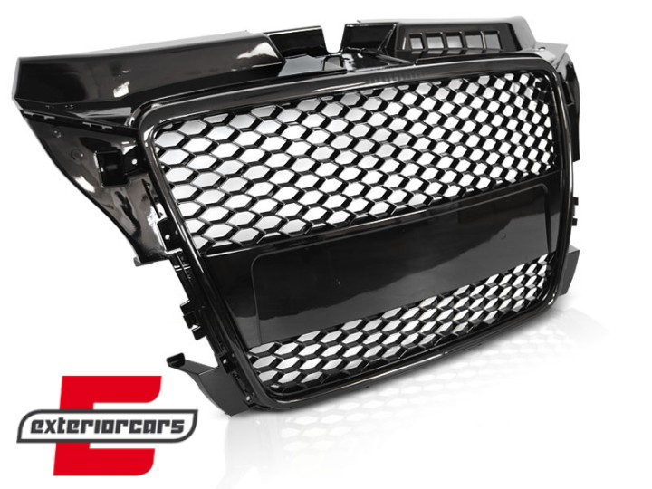 Prednja maska RS3 dizajn (piano crna) / Audi A3 S3 8P Facelift (2007-2012), GRAU83