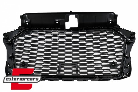Prednja maska RS3 dizajn (piano crna) / AUDI A3 S3 8V Facelift (2016-2019), GRAU56