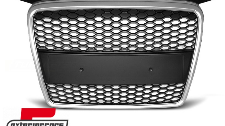 Prednja maska RS3 dizajn (srebrna/crna) / Audi A3 8P 8PA (2004-2007), GRAU26