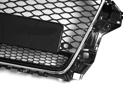 Prednja maska RS3 Quattro dizajn (piano crna/chrome) / Audi A3 8V (2012-2016), GRAUD7