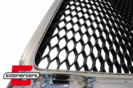 Prednja maska RS4 dizajn (chrome/crna) / Audi A4 S4 B8 (2008-2011), GRAU02