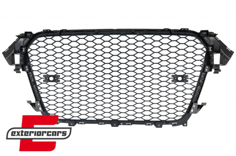 Prednja maska RS4 dizajn (chrome/piano crna) / Audi A4 S4 B8 Facelift (2012-2015), GRAU43