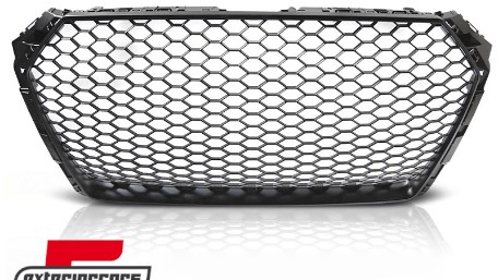 Prednja maska RS4 dizajn (mat crna) / Audi A4 S4 B9 8W (2016-2019) limuzina karavan, GRAU46