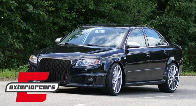 Prednja maska RS4 dizajn (piano crna) / Audi A4 B7 (2004-2008), GRAU51