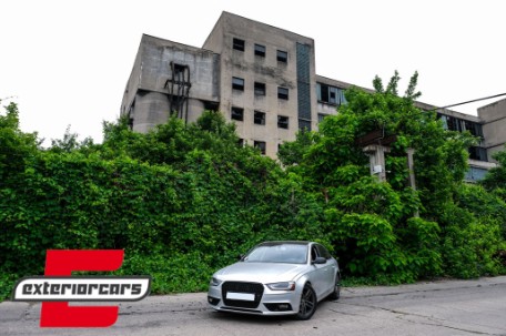Prednja maska RS4 dizajn (piano crna) / Audi A4 S4 B8 Facelift (2012-2015), GRAU42