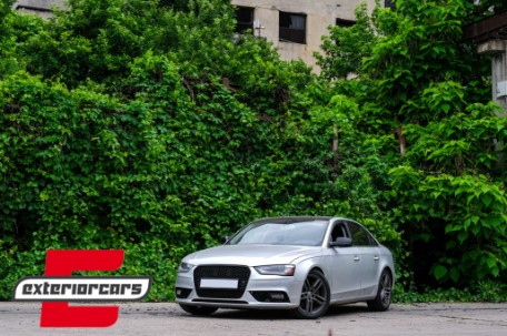 Prednja maska RS4 dizajn (piano crna) / Audi A4 S4 B8 Facelift (2012-2015), GRAU42