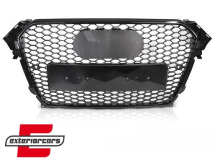 Prednja maska RS4 dizajn (piano crna) / Audi A4 S4 B8 Facelift (2012-2015), GRAU98