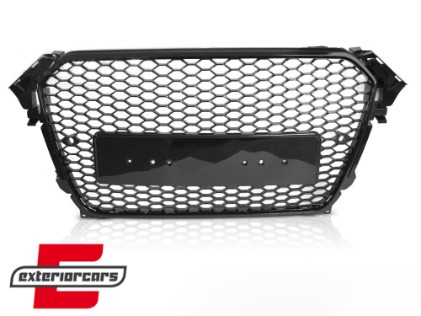 Prednja maska RS4 dizajn (piano crna) / Audi A4 S4 B8 Facelift (2012-2015), GRAU99