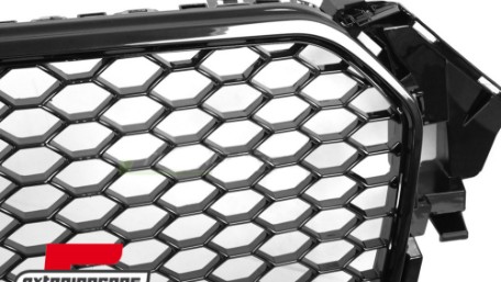 Prednja maska RS4 dizajn (piano crna) / Audi A4 S4 B8 Facelift (2012-2015), GRAU99