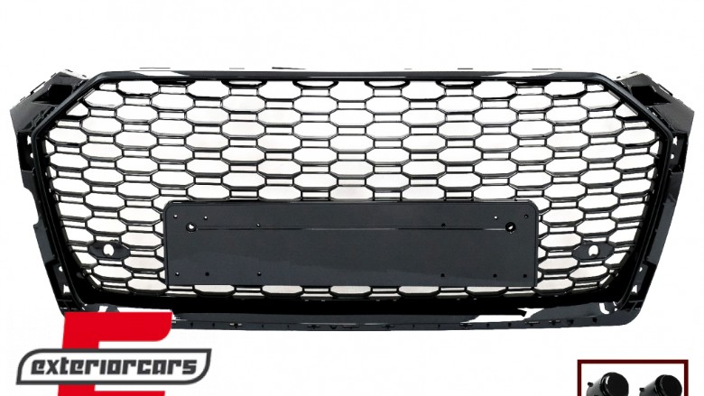 Prednja maska RS5 dizajn (piano crna) / Audi A5 F5 (2017-2019), 39553