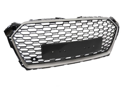 Prednja maska RS5 dizajn (srebrna/crna) / Audi A5 F5 (2017-2019), GRAUE1