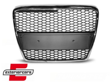 Prednja maska RS6 dizajn (chrome) / Audi A6 4F 4F2 C6 (2004-2011), GRAU37