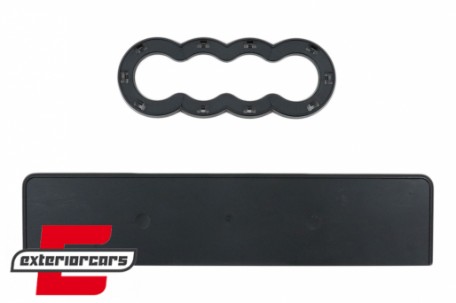 Prednja maska RS6 dizajn (crna/srebrna) / Audi A6 4F 4F2 C6 (2004-2011), GRAU15