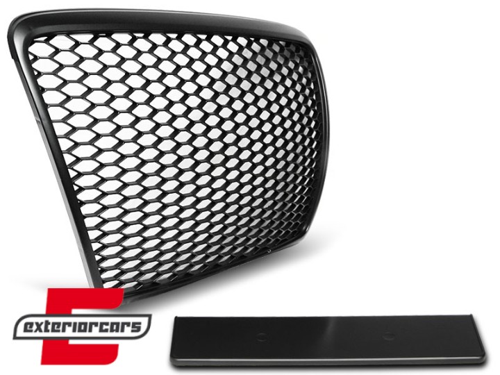 Prednja maska RS6 dizajn (mat crna) / Audi A6 4F 4F2 C6 (2004-2011), GRAU13
