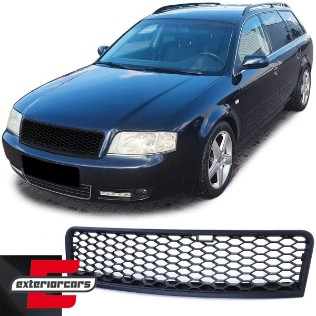 Prednja maska RS6 dizajn (mat crna) / Audi A6 C5 Facelift (2001-2004), GRAU45