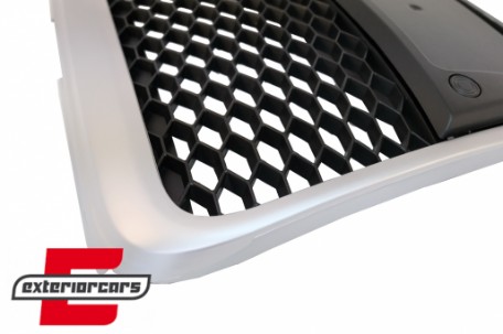 Prednja maska RS6 dizajn (mat srebrna) / Audi A6 4F 4F2 C6 (2004-2011), GRAU38