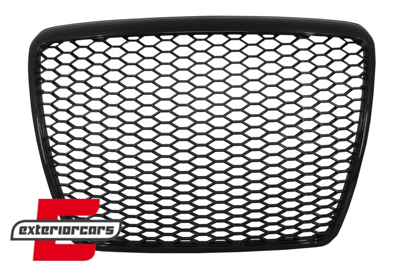 Prednja maska RS6 dizajn (piano crna) / Audi A6 4F 4F2 C6 (2004-2011), GRAU81
