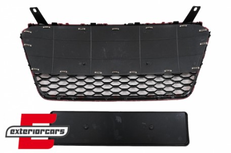 Prednja maska RS8 dizajn (piano crna/crvena) / Audi R8 Facelift (2013-2015), FGAUR84S2R