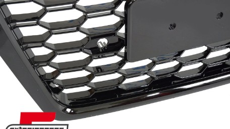 Prednja maska RSQ5 dizajn (piano crna) / Audi Q5 SUV FY (2017-2020), GRAUC8