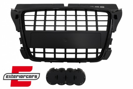 Prednja maska S3 dizajn (piano crna) / Audi A3 8P Facelift (2007-2012), GRAU63