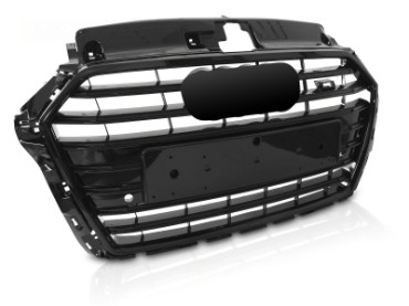 Prednja maska S3 dizajn (piano crna) / AUDI A3 8V Facelift (2016-2019), GRAUD9