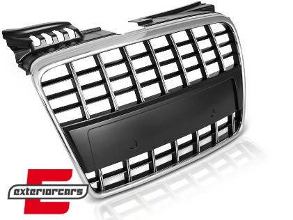 Prednja maska S4 look (chrome/crna) / Audi A4 B7 (2004-2008), GRAU69